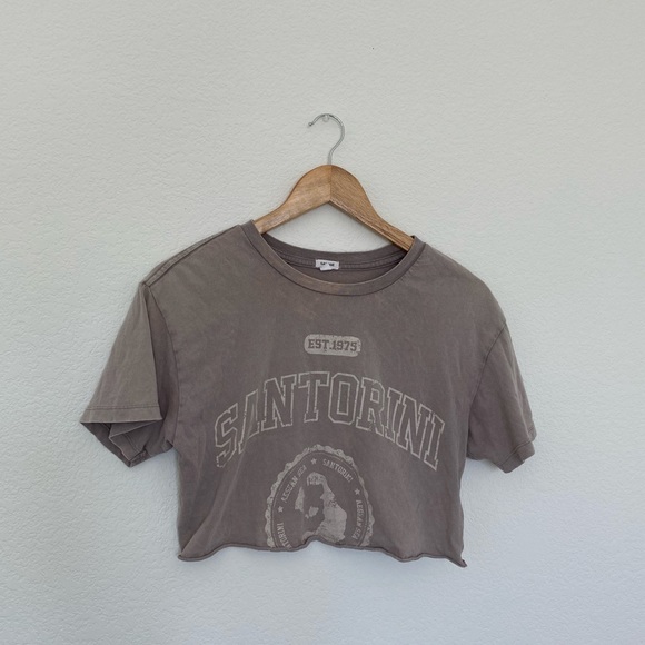 GARAGE Distressed Cropped Tee - Picture 5 of 7